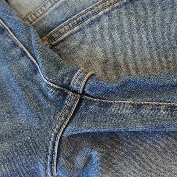 Eunina Women's Super High Rise Mom Jeans Size 15 Blue Denim Ankle Tyler Stretchy - Picture 13 of 14